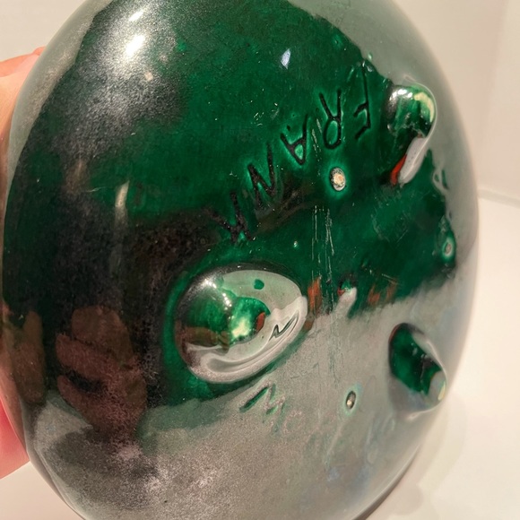 Vintage Sign Frank Moreno Green Pottery - Picture 11 of 16